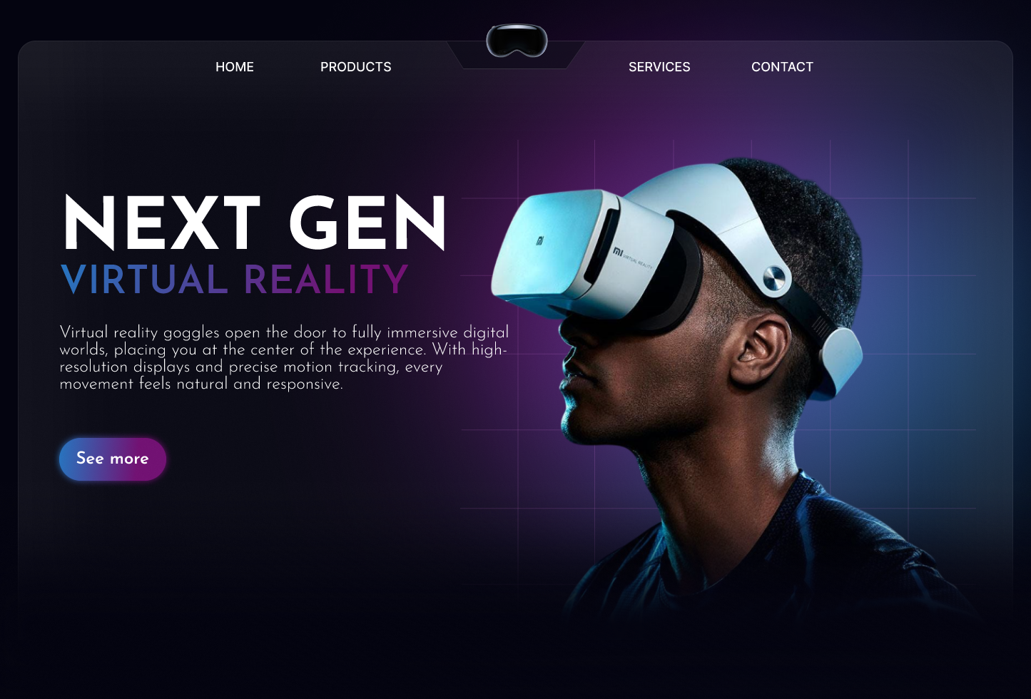 VR Zone Landing Page